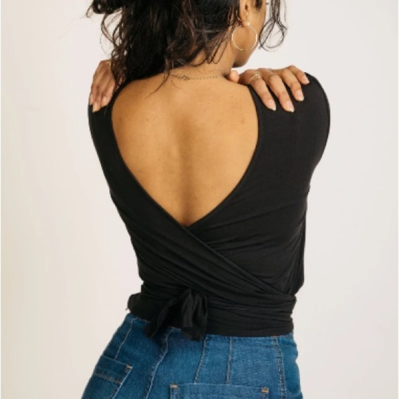 Jackson Rowe Encompass Long Sleeve Wrap Top- Grey- Size Small - Picture 2 of 8